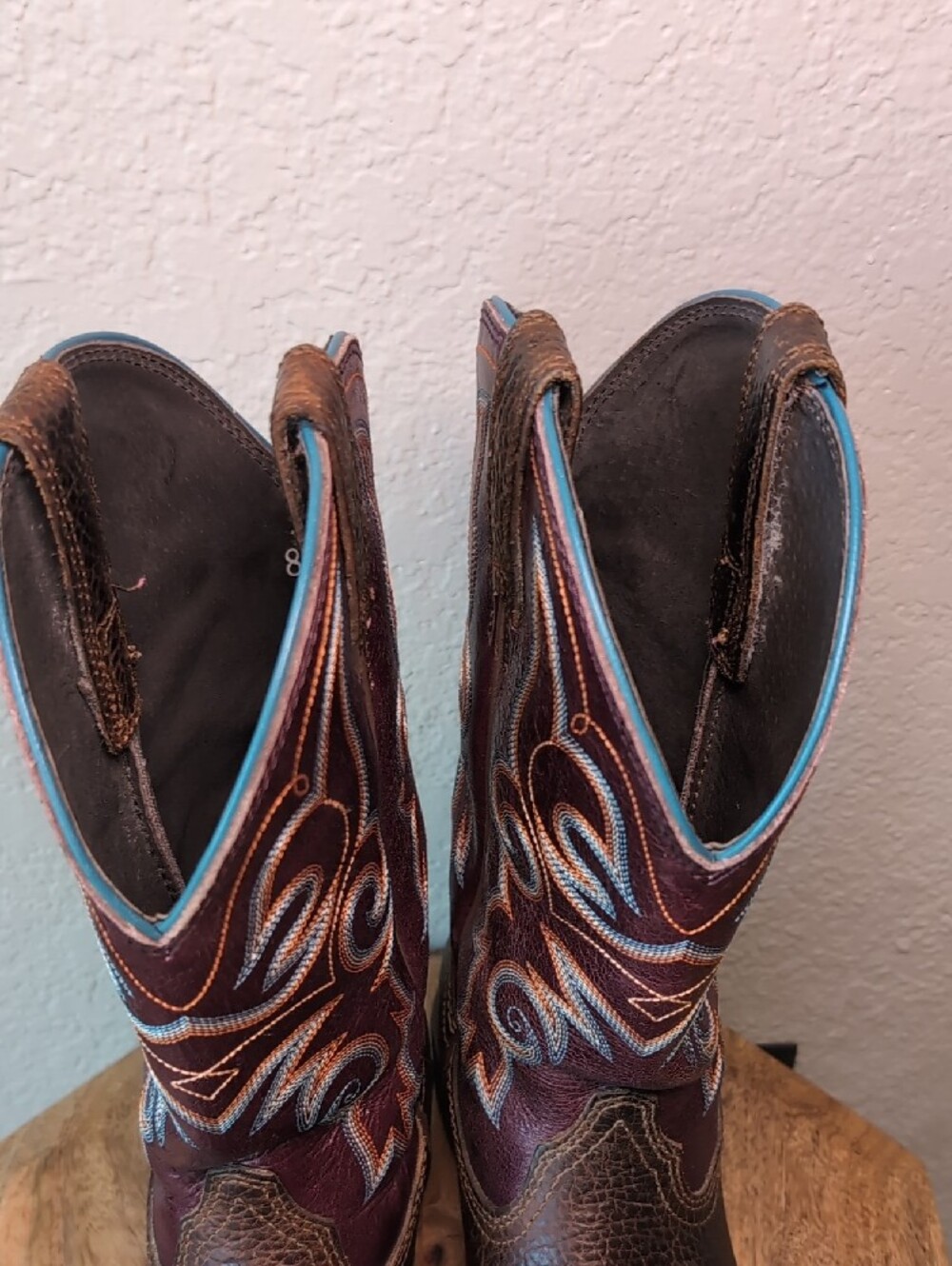 Ariat Burgundy Western Cowgirl Boots - Picture 14 of 15